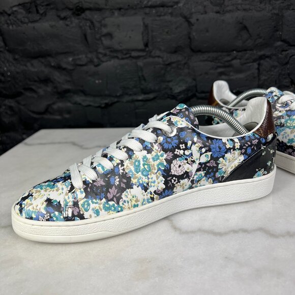 Louis Vuitton Frontrow LV monogram low Sneaker Flower leather 7.5 US or 37.5 EUR - Picture 5 of 17